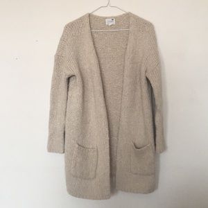 LA hearts cozy tan cardigan